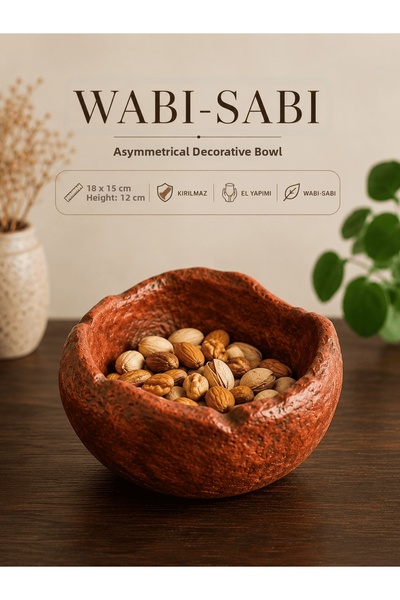 Wabi Sabi Organic Form Handmade Decorative Bowl |   Wabi-Sabi Snack Bowl 18X1...