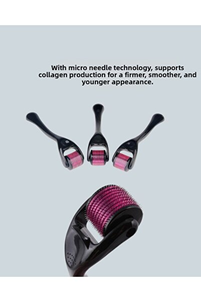 Sepetink ديرمارولر بإبرة دقيقة من التيتانيوم مقاس 1 مم مضاد للتجاعيد والعيوب