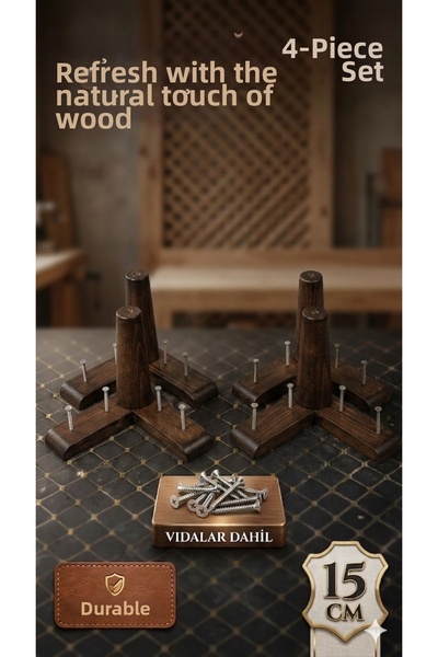 LEGORA WOOD DESİNG 1. Class Grecian Hornbeam 15 cm Dark Walnut Sofa Base Tv U...