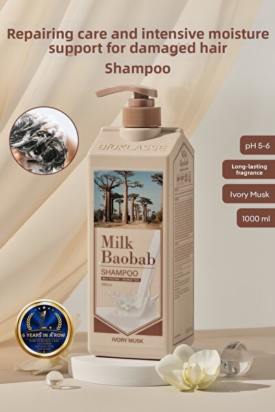 Milk Baobab Intensive Moisturizing Shampoo for Repairing Damaged Hair Origina...