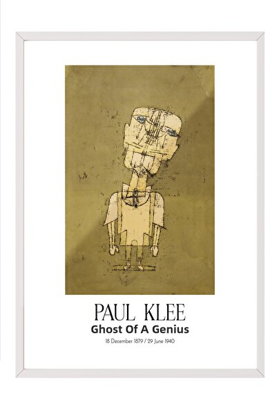 Postifull Paul Klee - Fantoma unui geniu, tablou în cadru alb, Seria de artă ...