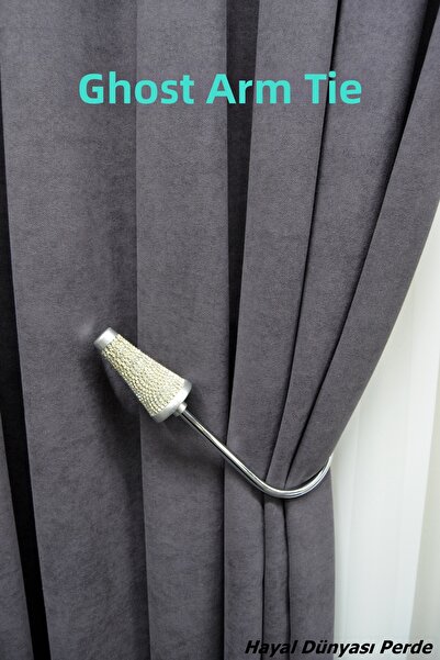 Hayal Dünyası Ghost System Special Design Stone Curtain Tieback Mounted on Co...