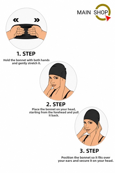 MAİN SHOP Silicone Swimming Cap - Waterproof Flexible Pool and Sea Cap M-Cap