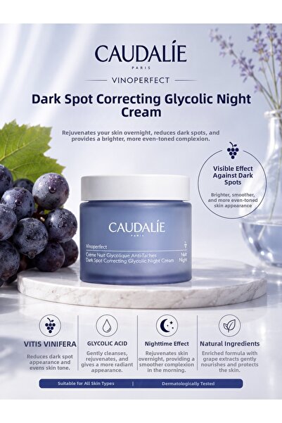Caudalie Vinoperfect Dark Spot Anti-Blemish Skin Tone Equalizer Glycolic Nigh...