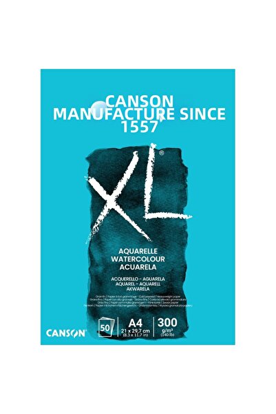 Canson XL Aquarelle كتلة ألوان مائية لاصقة 300 جرام A4 50 قطعة