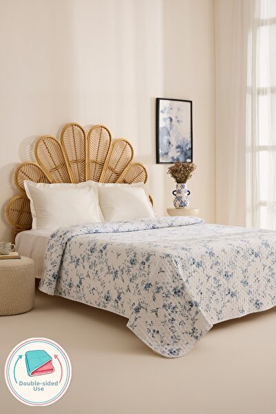 Karaca Home Marisa Double Bedspread Blue