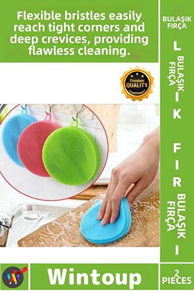 Wintoup # Brush Flexible Hygienic Durable Quality Kitchen Non-Exhausting Sili...