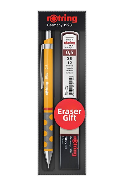 Rotring مجموعة مدرسية قلم تيكي آر دي متعدد الاستخدامات 0.5+مين مع ممحاة هدية ...