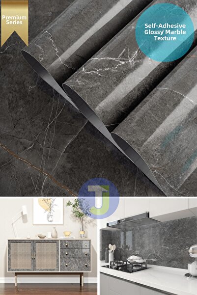 Empressco Marble Patterned Self-Adhesive Foil, Kitchen and Bathroom Covering