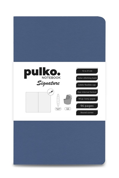 PULKO Notebook Signature Notepad, Tailor Stitching, 90Gr. Ivory, Plain, (0750...