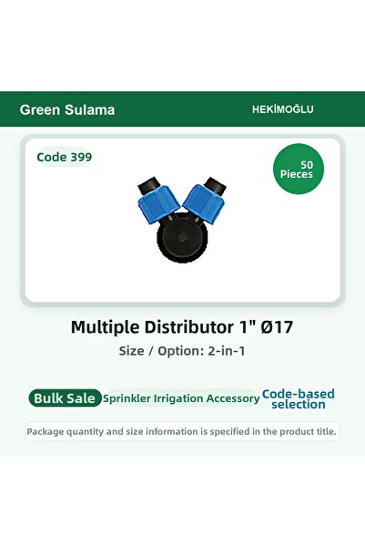 HEKİMOĞLU Multiple Dispenser 1" Ø17 2-Pack 50 Pieces Package Code 399