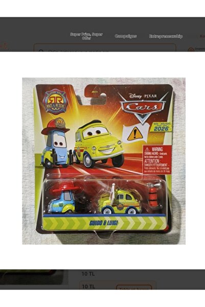 CARS Race Rescue Luigi Guido 2026 Rare Collectible Fire Extinguisher Detailed
