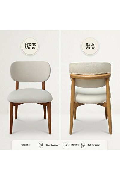 EJMEL Bohemian Fabric Chair Cover - Stain Resistant and Washable (Back and Se...