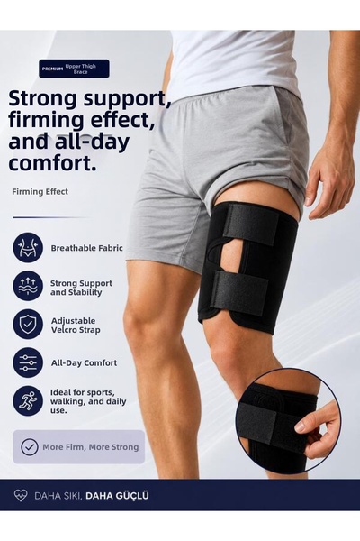 Ankaflex 2Pcs Women Men Thigh Support Brace Knee Back Muscles Upper Thigh Ban...