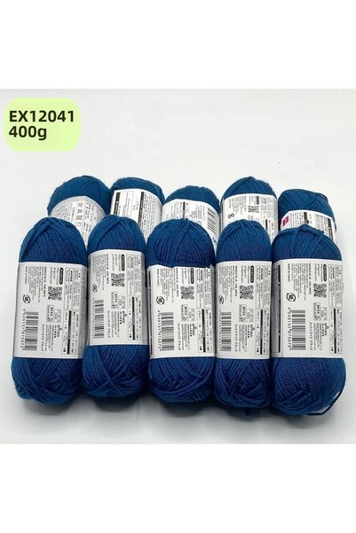 Oxford İplik فائض الإنتاج 10 عبوات 350/400 جرام خيط أميجورومي أزرق بترولي EX1...