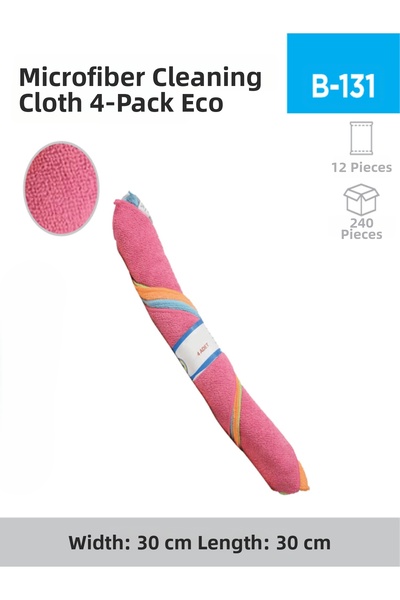 inci çelik aksesuar Microfiber Cleaning Cloth 4-Piece Eco (Tm-468)