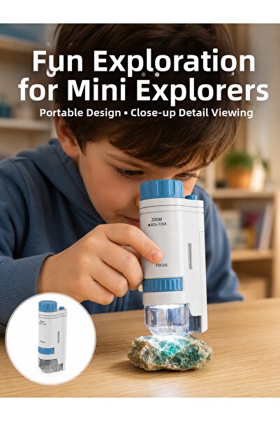 OSKA GLOBAL Compact Portable Microscope with Pmma Optical Lens New Generation