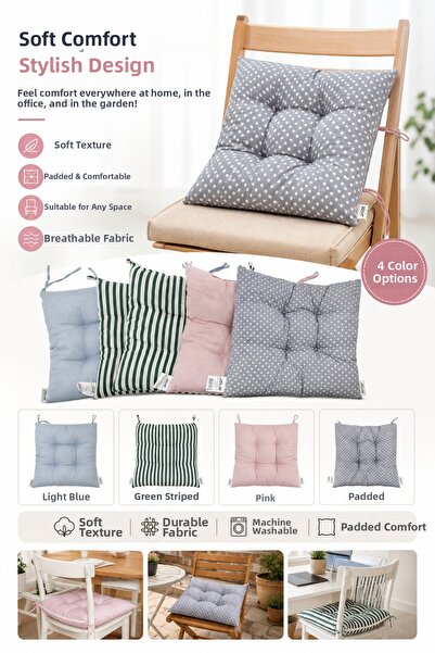 kemal savin Decorative Chair Cushion, Garden Cushion, Balcony Cushion 40X40 c...