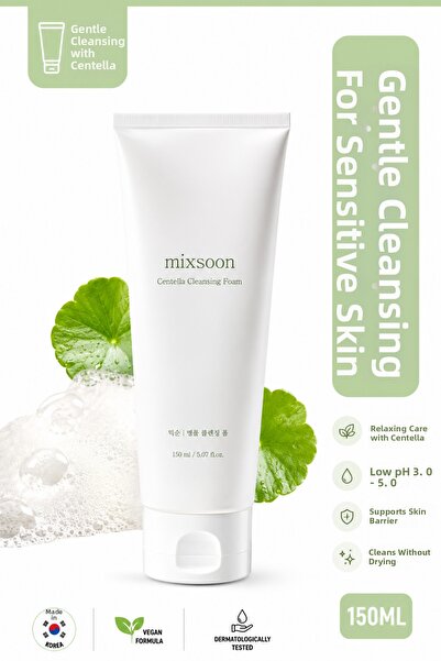 mixsoon Spumă de curățare facială liniștitoare MIXSOON Centella, 150 ml
