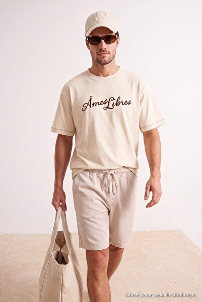 Trendyol Collection شورت بيج وبرمودا TMNSS26SR00025