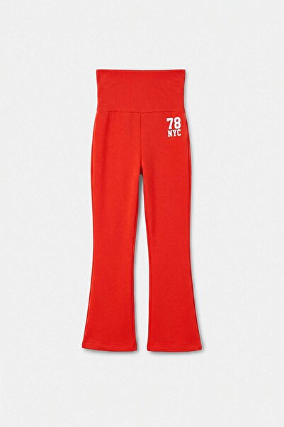 TRENDYOLKIDS Red Plain Knitted Tights Tkdaw27Ta00001