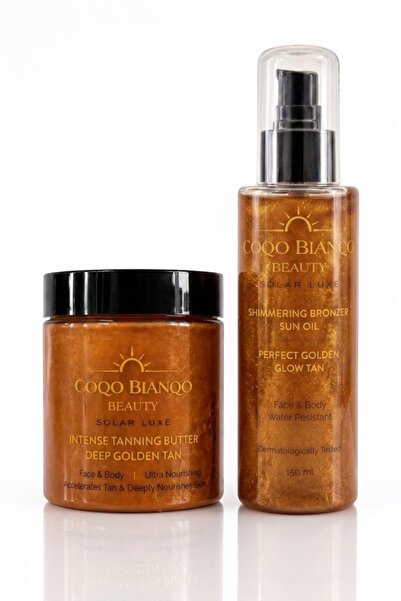 Coco Bianco by Bianco E Nero Işıltılı Bronzlaştıcı Yağ ve Işıltılı Hızlı Bron...