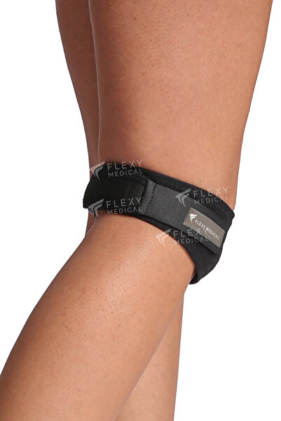 Flexy Medical Patella Tendon Bandı Dizlik - Silikon Ped Destekli Tendon Ve Diz Ağrılarında Rahatlama Sporcu Koruma