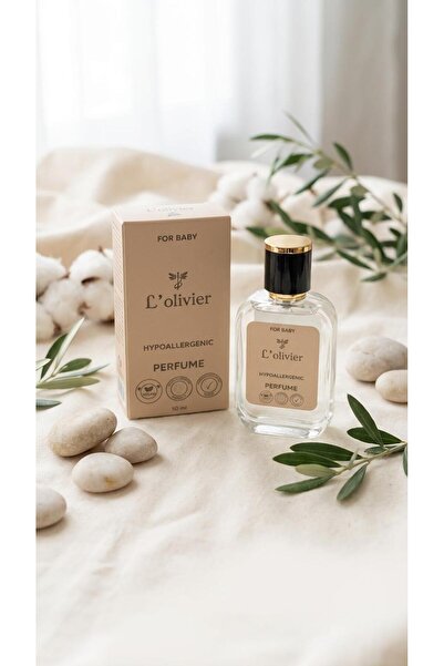 L'Olivier Doğal İçerikli Bebek Parfümü 50 ml – Vegan & Hipoalerjenik & Pudram...