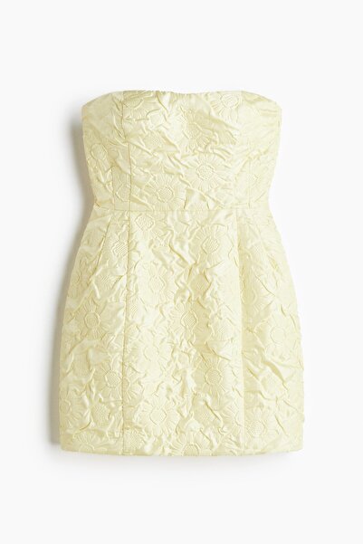 H&M Kabartmalı Mini Elbise