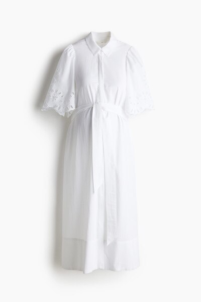 H&M MAMA Pamuklu Gömlek Elbise