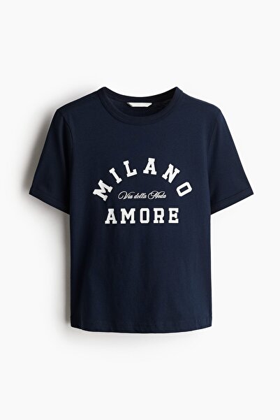 H&M Baskı Motifli Tişört