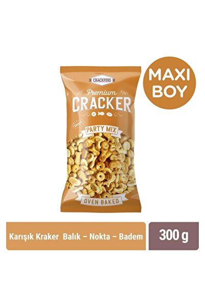 Crackfers Mix Maxi Boy Kraker - Balık - Nokta - Badem 300 gr