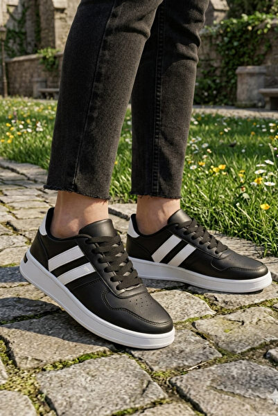 mihra home Mavise Sneaker Unisex Hafif Taban İki Bant Günlük Bağcıklı Spor Ay...