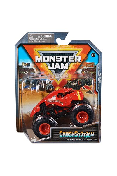 Spin Masters ΜΕΤΑΛΛΙΚΟ ΑΥΤΟΚΙΝΗΤΟ MONSTER JAM CRUSHSTATION ΚΛΙΜΑΚΑ 1 ΕΩΣ 64