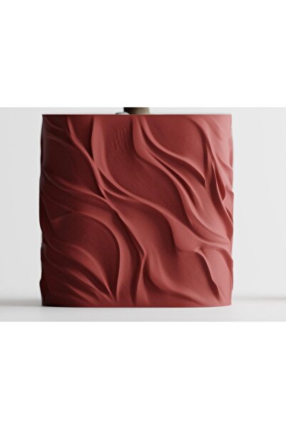 Sani Ghiveci decorativ Sani, Zephyra, mic 68 x 68 x 65 mm, Roșu închis mat