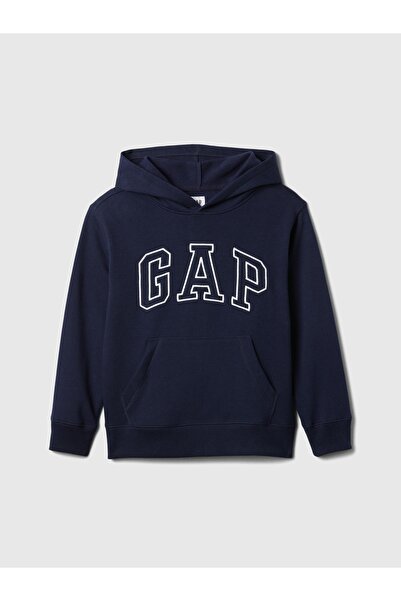 GAP Erkek Çocuk Lacivert Gap Logo Fleece Sweatshirt