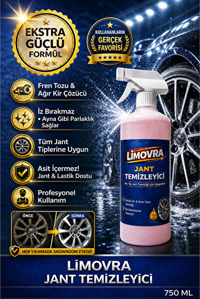 LİMOVRA Jant Temizleyici (Araç,Motor,Bisiklet) 750 ML