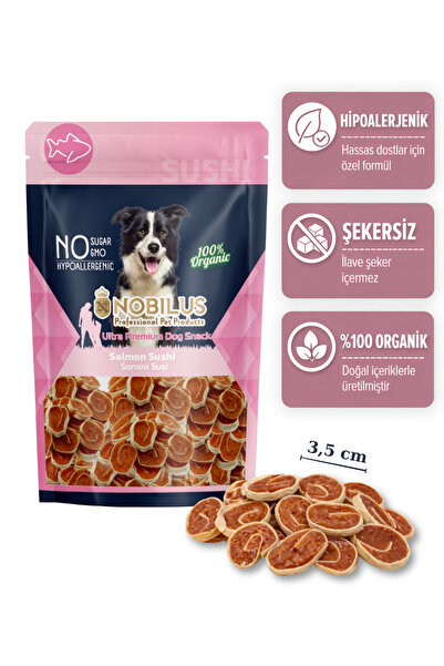 NOBİLUS Somonlu Suşi Köpek Ödül Maması 80gr