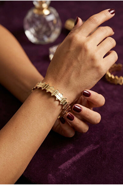 Begondio Elegant Textured Modern Design Adjustable Women's Handcuff Bracelet