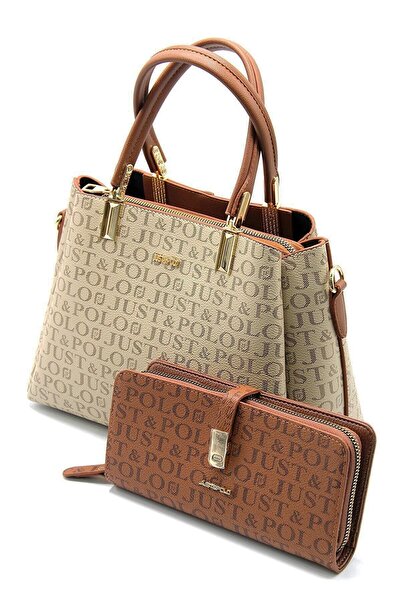 Just Polo Original Women's Handbag and Shoulder Bag and Wallet Combination, S...