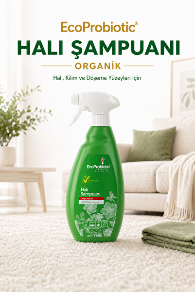EcoProbiotic Halı Temizleme Şampuanı 500 ml | Organik, Leke & Kir Temizleyici