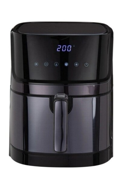 TRİDENT METAL TASARIM AF506 Digital Aırfryer 6 Litre Kapasitesli Siyah