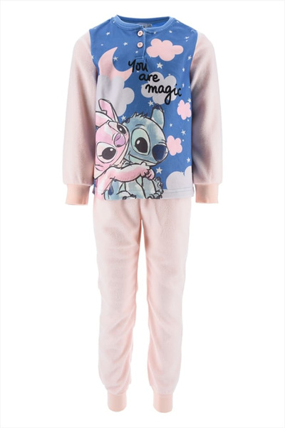 Lilo & Stitch Pijama din fleece polar cu mânecă lungă în cutie cadou