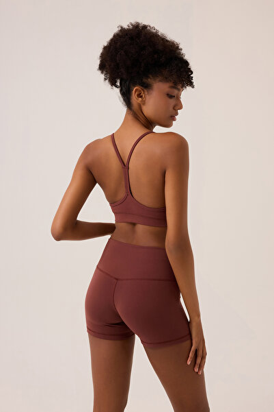 Los Ojos x Ece Bordo Spor Sütyeni Super Crop Top