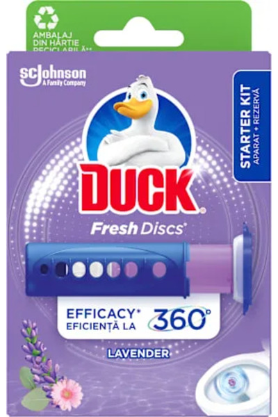 DUCK Odorizant Pentru Toaleta Lavanda 1Buc
