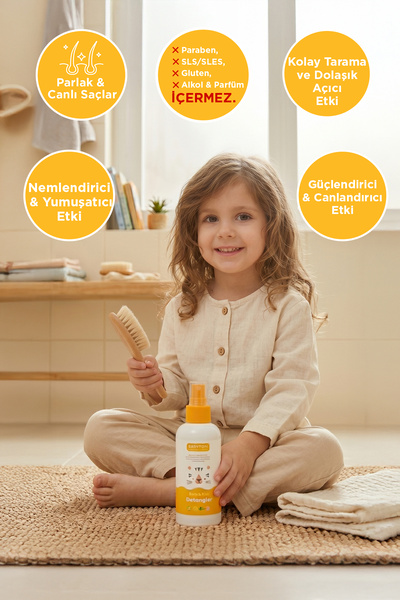 BABYTON Doğal Kolay Saç Tarama Spreyi 200 ml