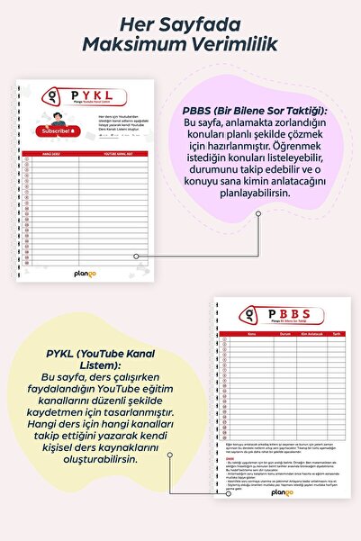 Plango Planlama Defteri Tyt - Ayt - Lgs - Kpss Sınav Planlama Defteri