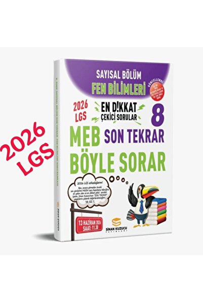 SİNAN KUZUCU YAYINLARI 2026 LGS SAYISAL BÖLÜM SON TEKRAR FEN BİLİMLERİ SORU B...