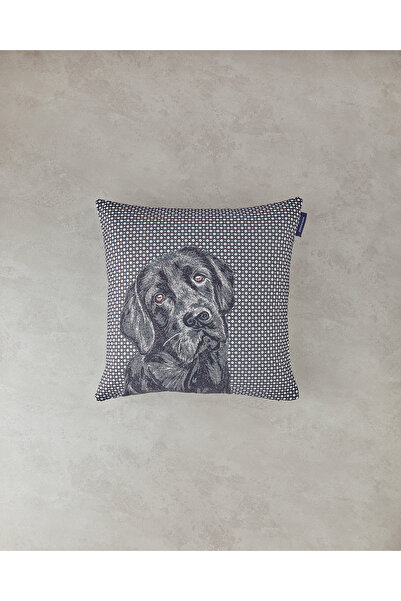 English Home Husă de pernă cu tapiserie labrador neagră