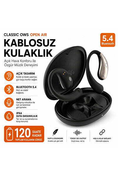DEANB FB017 Bluetooth 5.4 OWS Kulaklık | Su Geçirmez IPX4, HD Stereo, Kablosu...